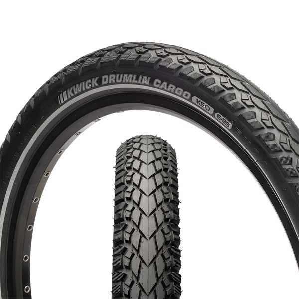 Kwick Drumlin Cargo 20x2.60 Black Kenda Cycle Tyre