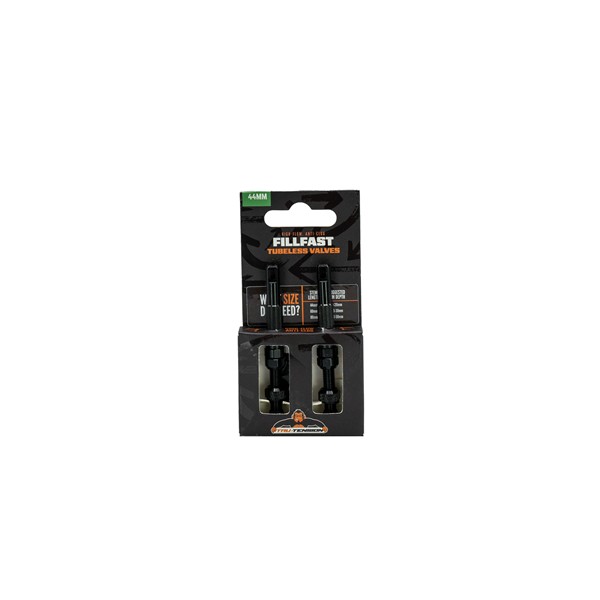 Fill Fast Valve (set of two) Black 44mm Tru-Tension