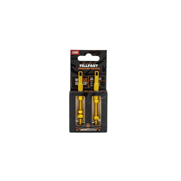 Fill Fast Valve (set of two) Gold 60mm Tru-Tension