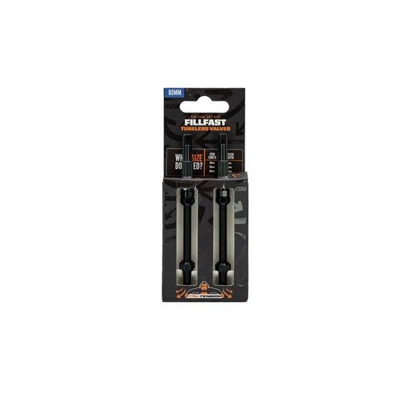 Fill Fast Valve (set of two) Black 80mm Tru-Tension
