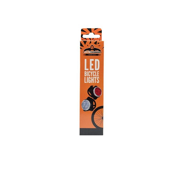 LED bike lights - Front & Rear (Rechargable) Tru-Tension